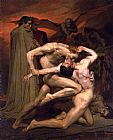 William Bouguereau - Dante and Virgil in Hell painting